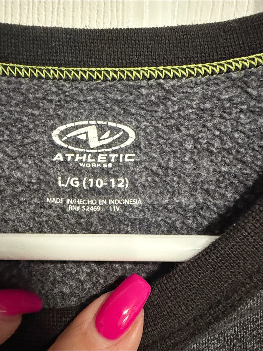 Athletic Works Charcoal Gray Crewneck Sweater